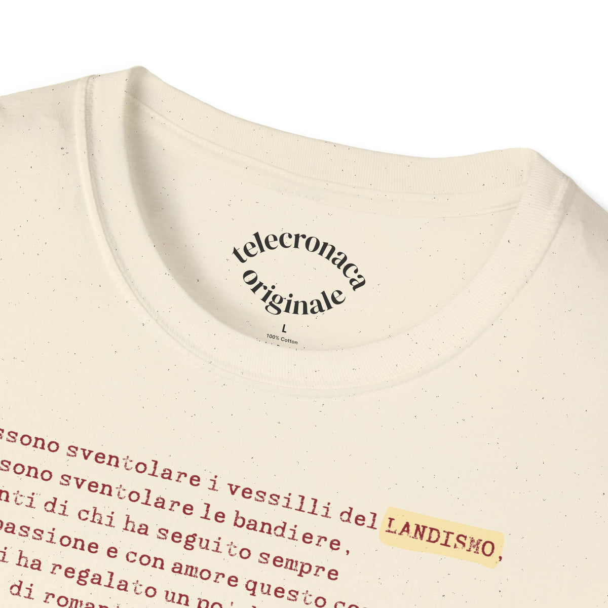 Siamo Tutti Landisti, telecronaca iconica di Luca Gregorio T-shirt