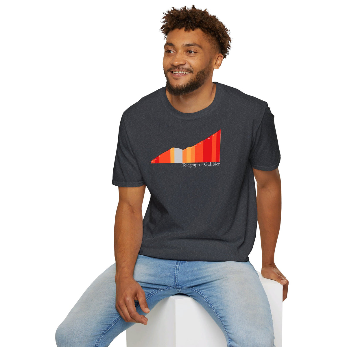 Iconic Climbs of Cycling - GALIBIER - Unisex Softstyle T-Shirt