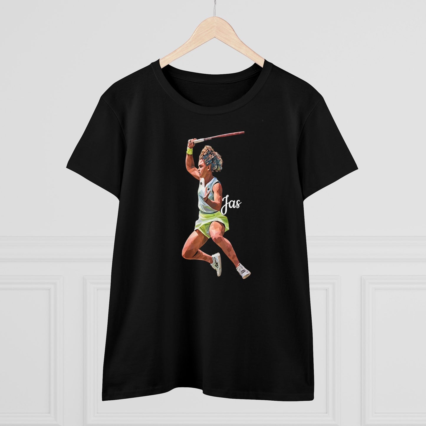 Jasmine Paolini "JAS" Donna - T-shirt per Fan di Tennis - Abbigliamento Sportivo Femminile