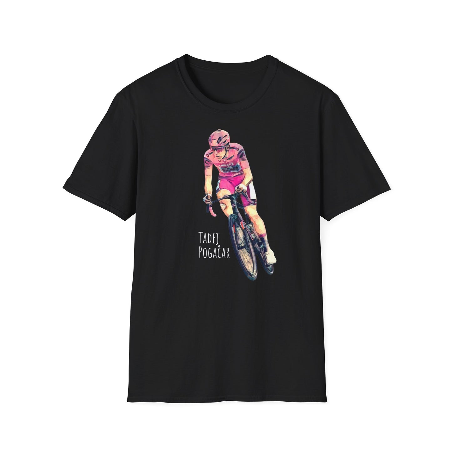 Tadej Pogacar in maglia rosa - Unisex T-shirt | appassionati di ciclismo