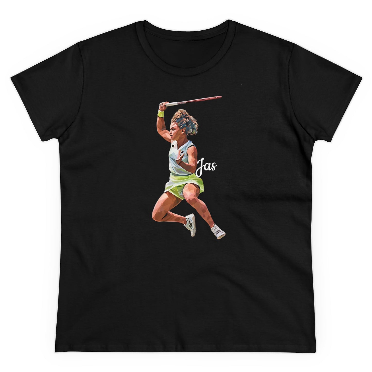 Jasmine Paolini "JAS" Donna - T-shirt per Fan di Tennis - Abbigliamento Sportivo Femminile