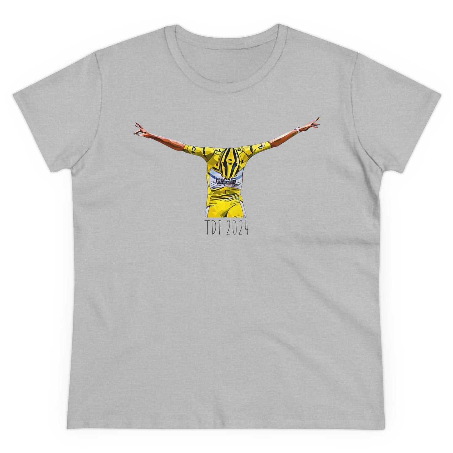 Leggenda del ciclismo Tadej Pogacar vincitore  al Tour de France - Woman midweight t-shirt