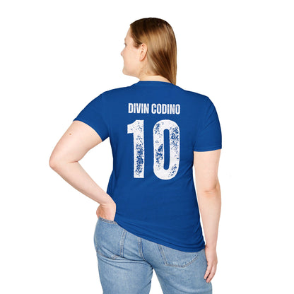 Roberto Baggio Divin Codino Unisex T-Shirt stampa Fronte retro