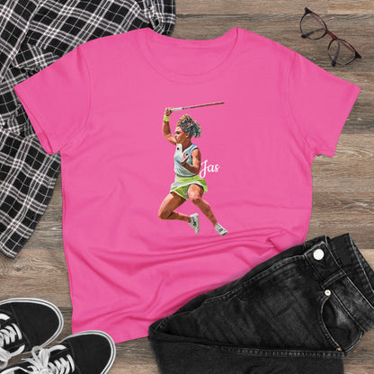 Jasmine Paolini "JAS" Donna - T-shirt per Fan di Tennis - Abbigliamento Sportivo Femminile