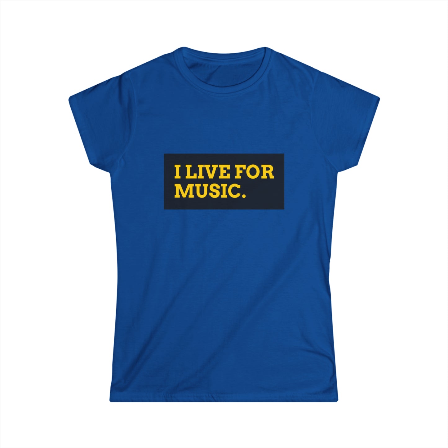 T- shirt da donna "I Live for Music"