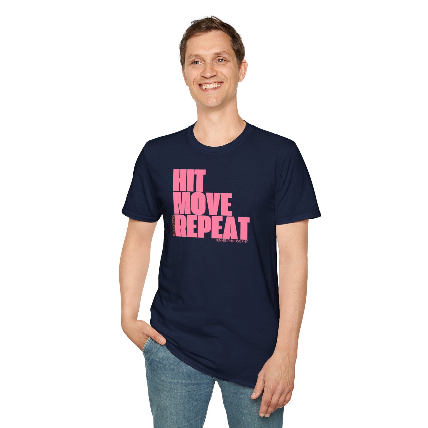 Hit Move Repeat - Tennis Philosophy Unisex T-shirt