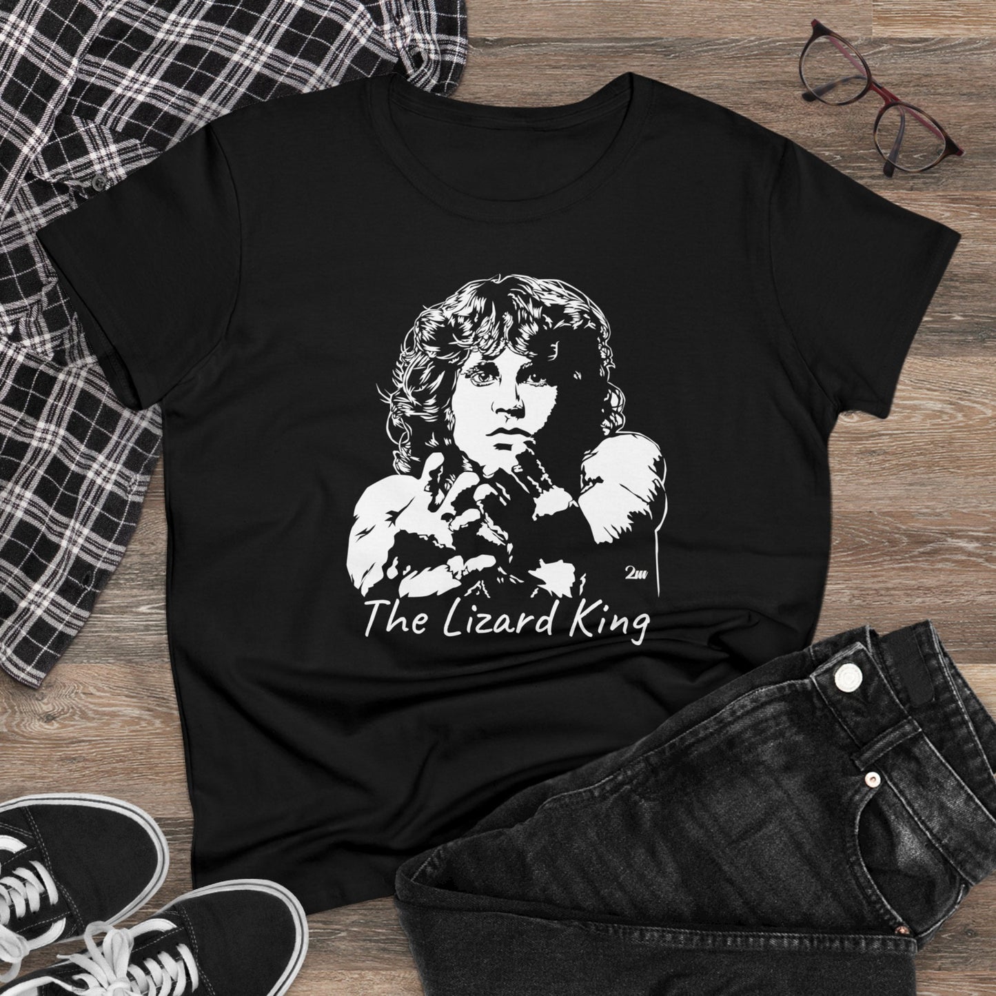 The Lizard King- Jim Morrison - Women art t-shirt