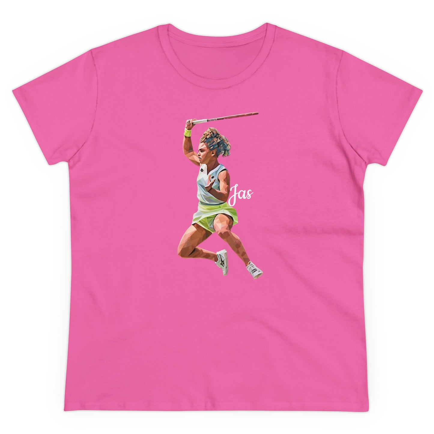 Jasmine Paolini "JAS" Donna - T-shirt per Fan di Tennis - Abbigliamento Sportivo Femminile