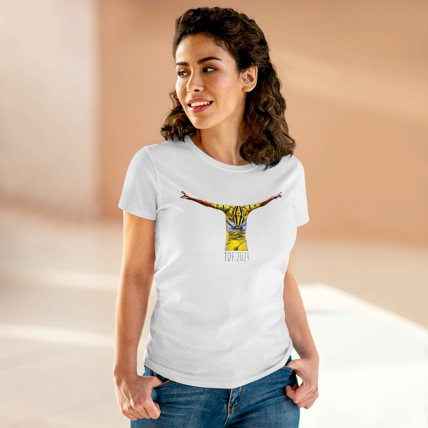 Leggenda del ciclismo Tadej Pogacar vincitore  al Tour de France - Woman midweight t-shirt