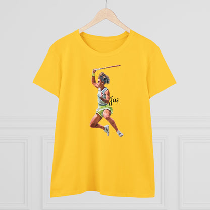 Jasmine Paolini "JAS" Donna - T-shirt per Fan di Tennis - Abbigliamento Sportivo Femminile