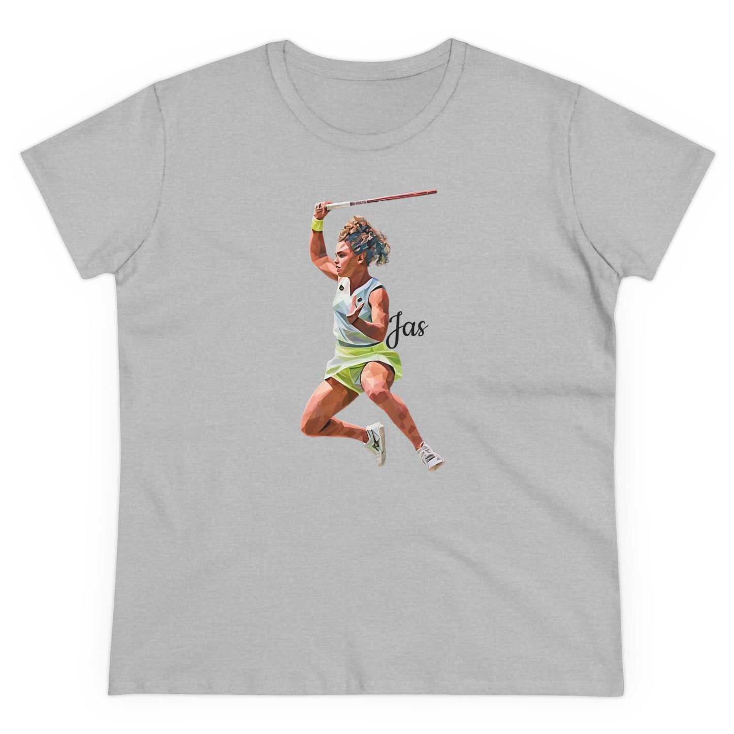 Jasmine Paolini "JAS" Donna - T-shirt per Fan di Tennis - Abbigliamento Sportivo Femminile