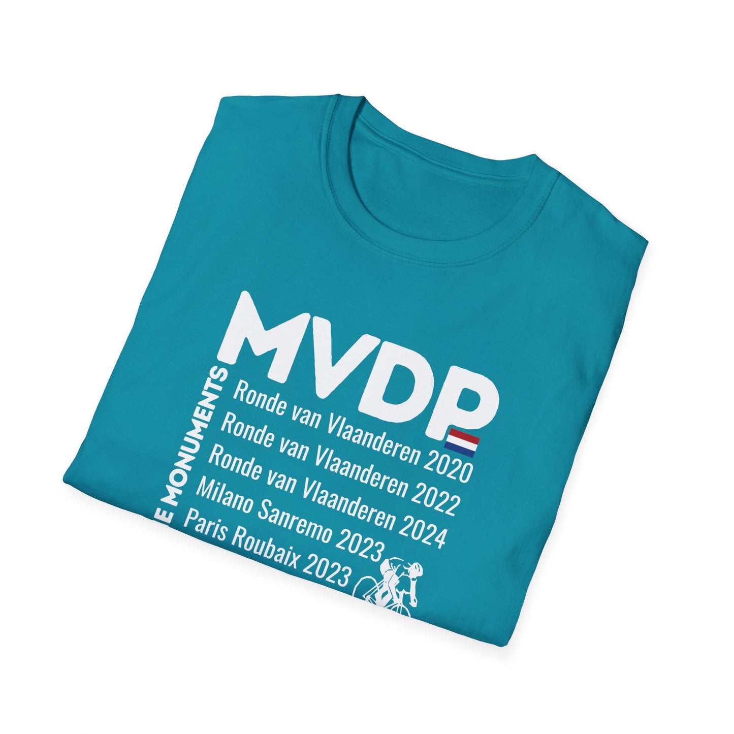 Mathieu van der Poel l'uomo delle corse monumento - Unisex T-Shirt - Cycling Victory Tribute