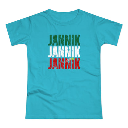 Donna - Jannik Tricolore - T-shirt omaggio a Jannik Sinner