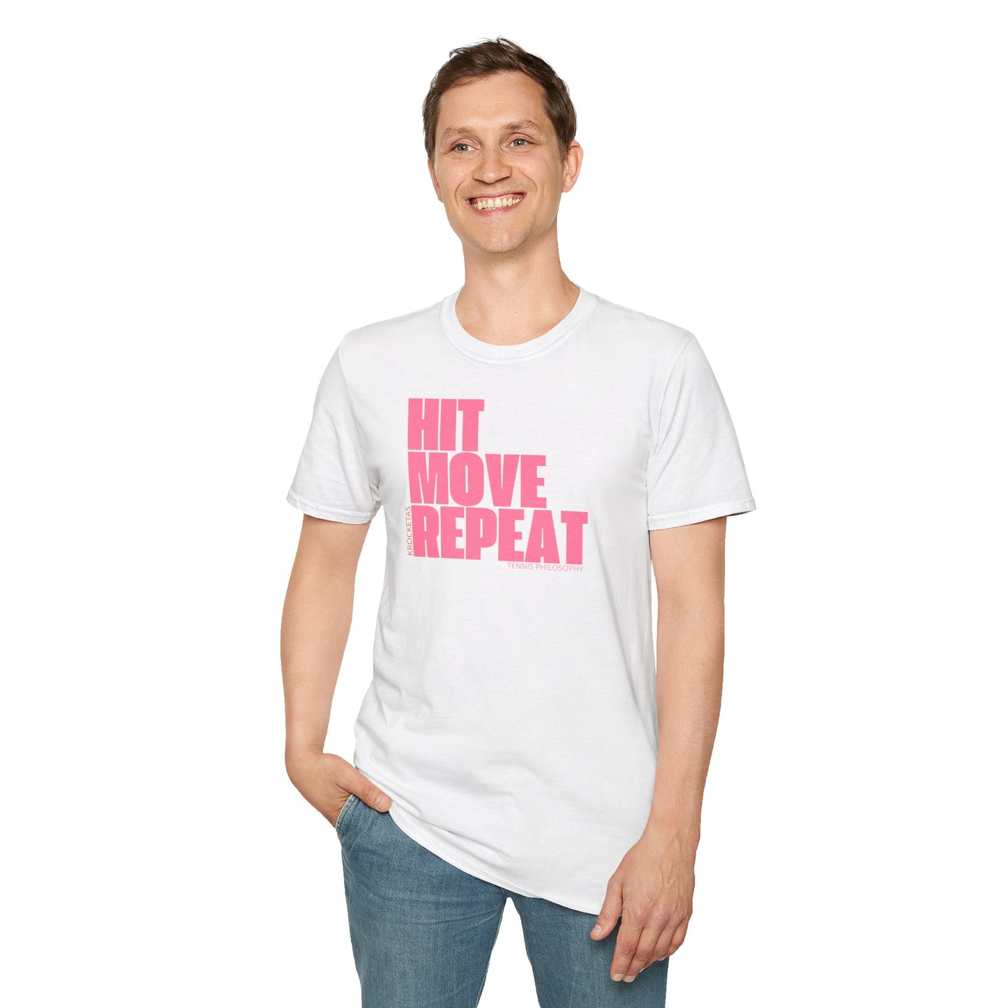 Hit Move Repeat - Tennis Philosophy Unisex T-shirt