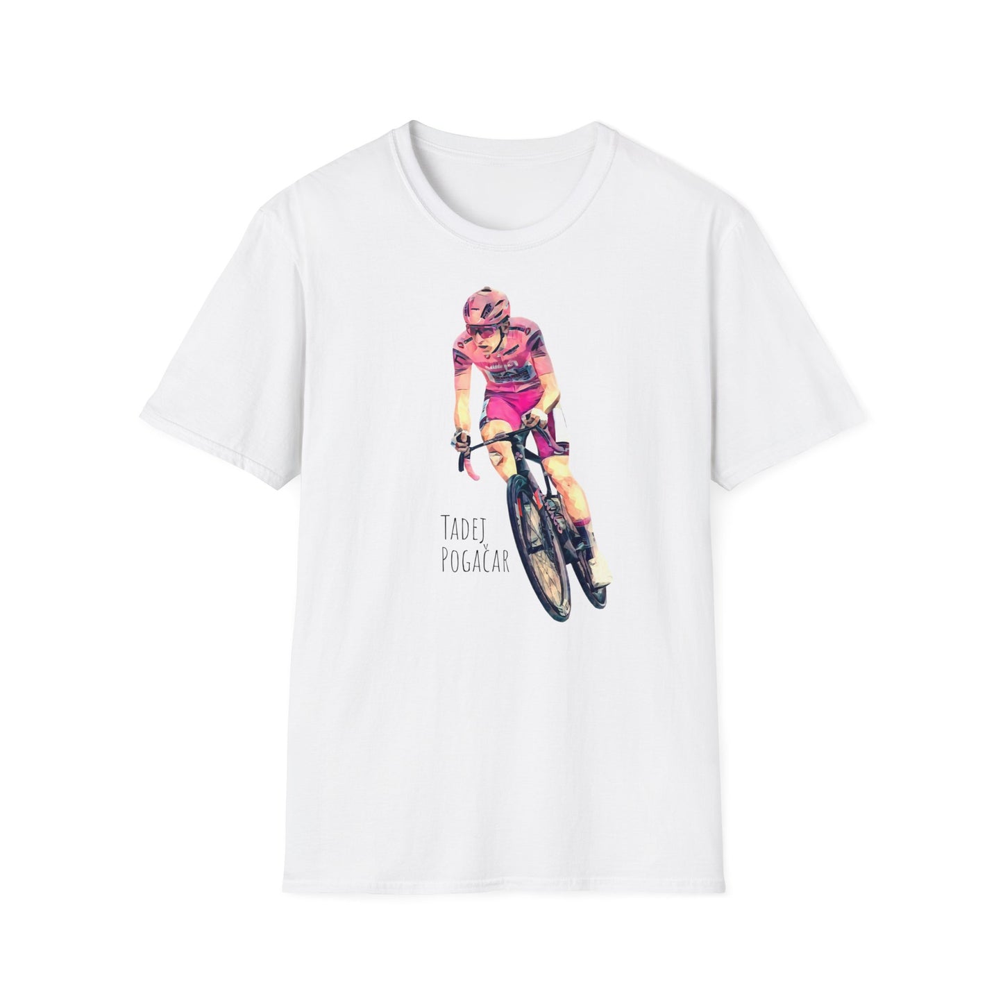 Tadej Pogacar in maglia rosa - Unisex T-shirt | appassionati di ciclismo