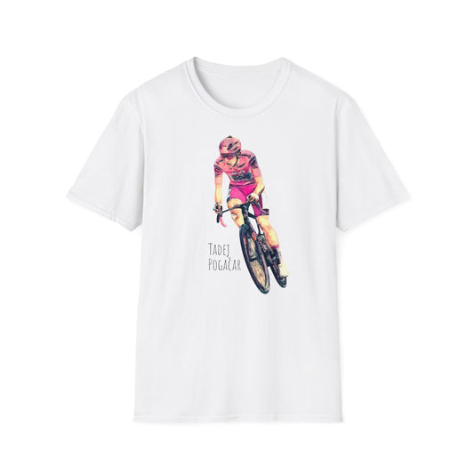 Tadej Pogacar in maglia rosa - Unisex T-shirt | appassionati di ciclismo