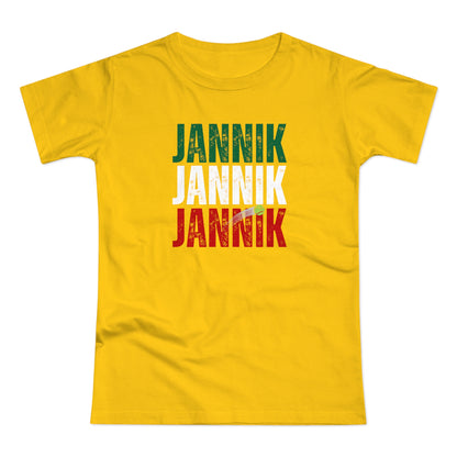 Donna - Jannik Tricolore - T-shirt omaggio a Jannik Sinner