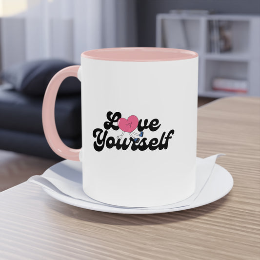 Two-Tone Love Yourself Mug