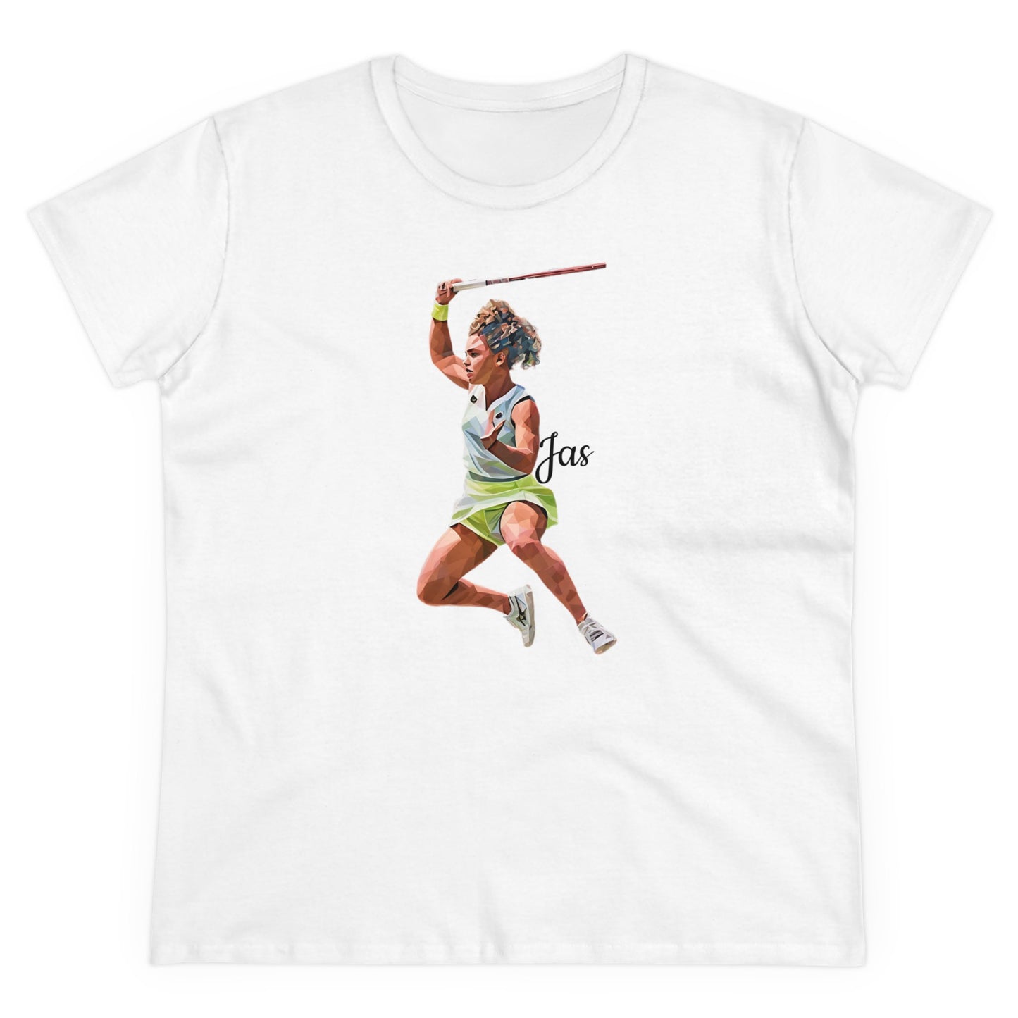 Jasmine Paolini "JAS" Donna - T-shirt per Fan di Tennis - Abbigliamento Sportivo Femminile