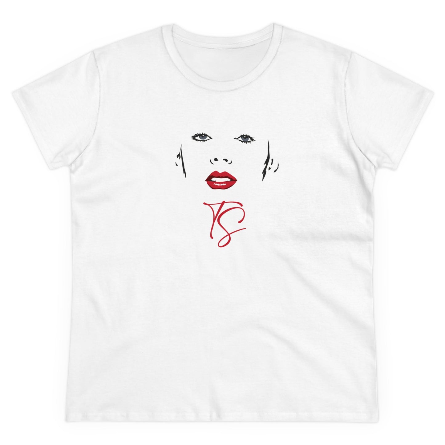 T-shirt da Donna con Illustrazione di Taylor Swift - Design Esclusivo dell'Artista Italiano 2M