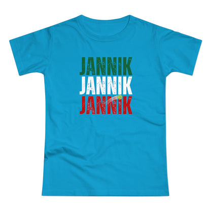 Donna - Jannik Tricolore - T-shirt omaggio a Jannik Sinner