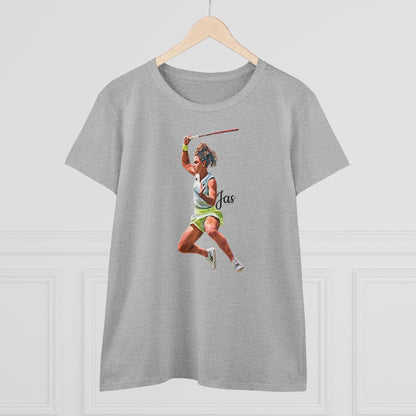 Jasmine Paolini "JAS" Donna - T-shirt per Fan di Tennis - Abbigliamento Sportivo Femminile