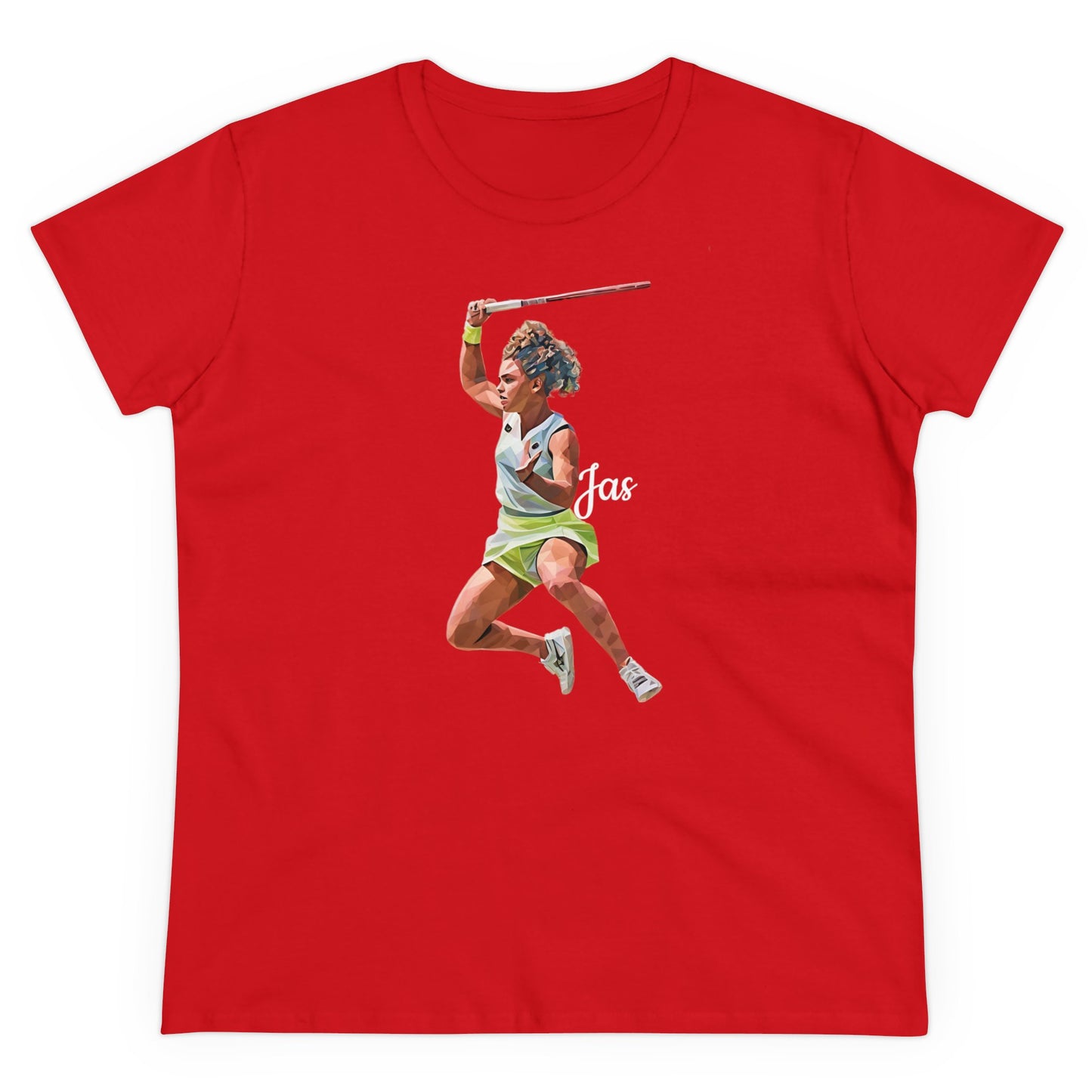 Jasmine Paolini "JAS" Donna - T-shirt per Fan di Tennis - Abbigliamento Sportivo Femminile