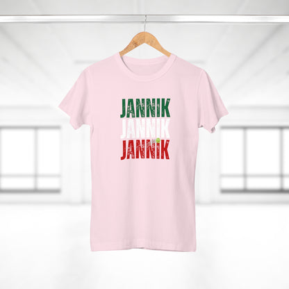 Donna - Jannik Tricolore - T-shirt omaggio a Jannik Sinner