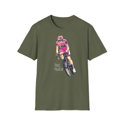 Tadej Pogacar in maglia rosa - Unisex T-shirt | appassionati di ciclismo