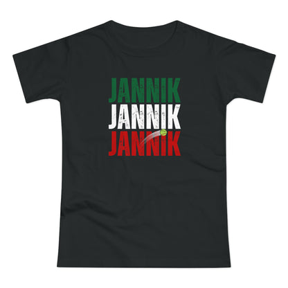 Donna - Jannik Tricolore - T-shirt omaggio a Jannik Sinner