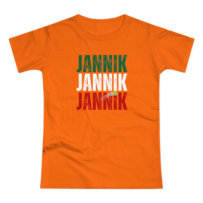 Donna - Jannik Tricolore - T-shirt omaggio a Jannik Sinner