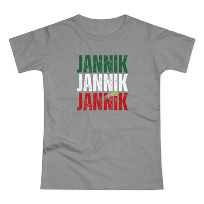 Donna - Jannik Tricolore - T-shirt omaggio a Jannik Sinner