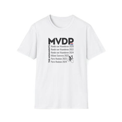 Mathieu van der Poel l'uomo delle corse monumento - Unisex T-Shirt - Cycling Victory Tribute